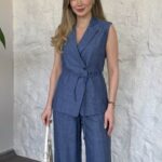 Ensemble Tailleur Sans Manches