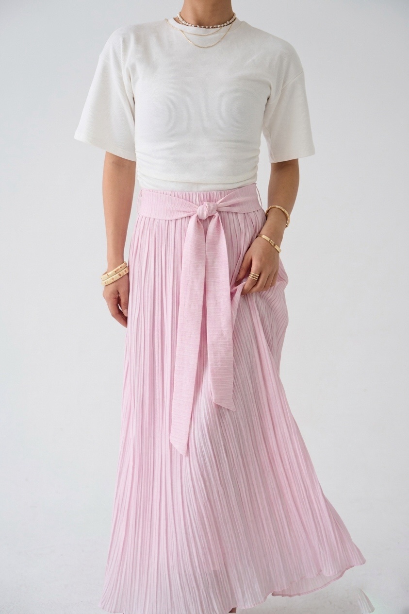 img_1302 Jupe rose plissé – Image 1
