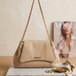 Sac Porté Épaule Plissé & Chaîne Dorée
