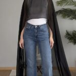 Kimono tissu foulard NOIR