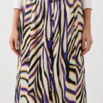 Jupe a motif satin - Taille M