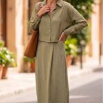 La Robe Longue avec chemise Cintrée