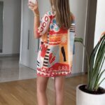 Ensemble d'Été Fluide Short et Chemisette Imprimés
