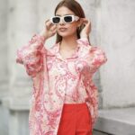 Chemisier fluide rose - STD