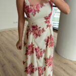 Robe tissu foulard floral