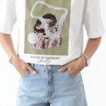 T-shirt a motif imprimer stylish