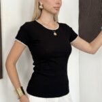 T-shirt cotton a motif