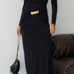 Robe longue cintré élégant