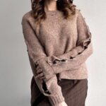 Haut Maille Boutons & Fentes