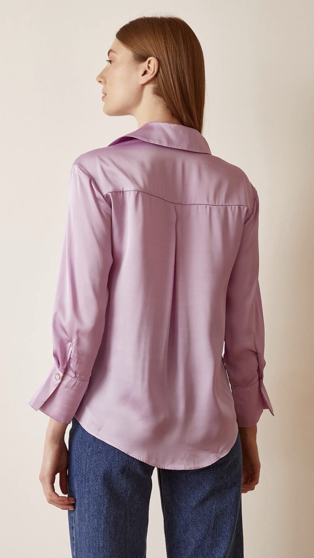 Chemise satin classique – Image 3