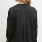 Chemiser satin noir