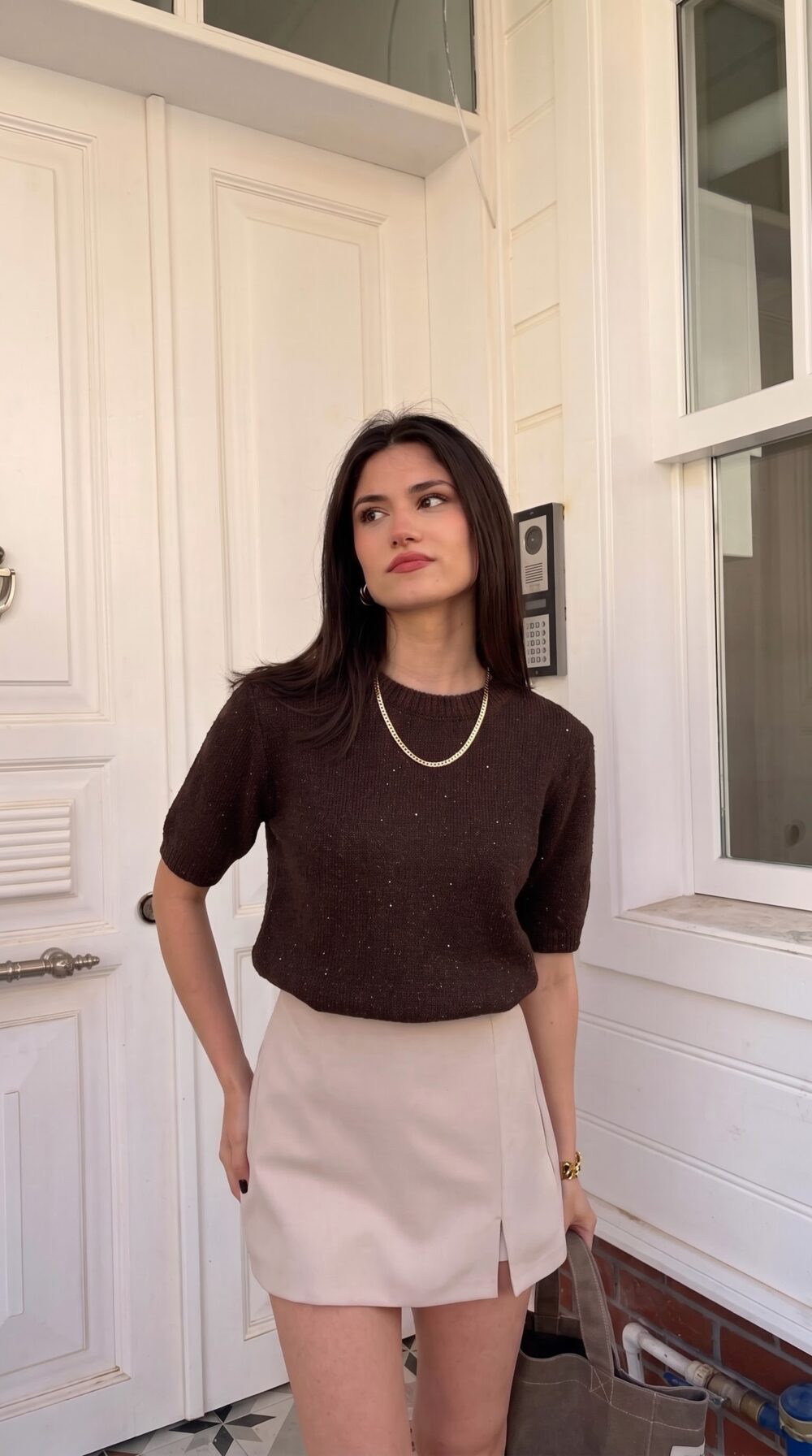 Pull Chic à Manches Courtes – Maille Élégante STD – Image 2