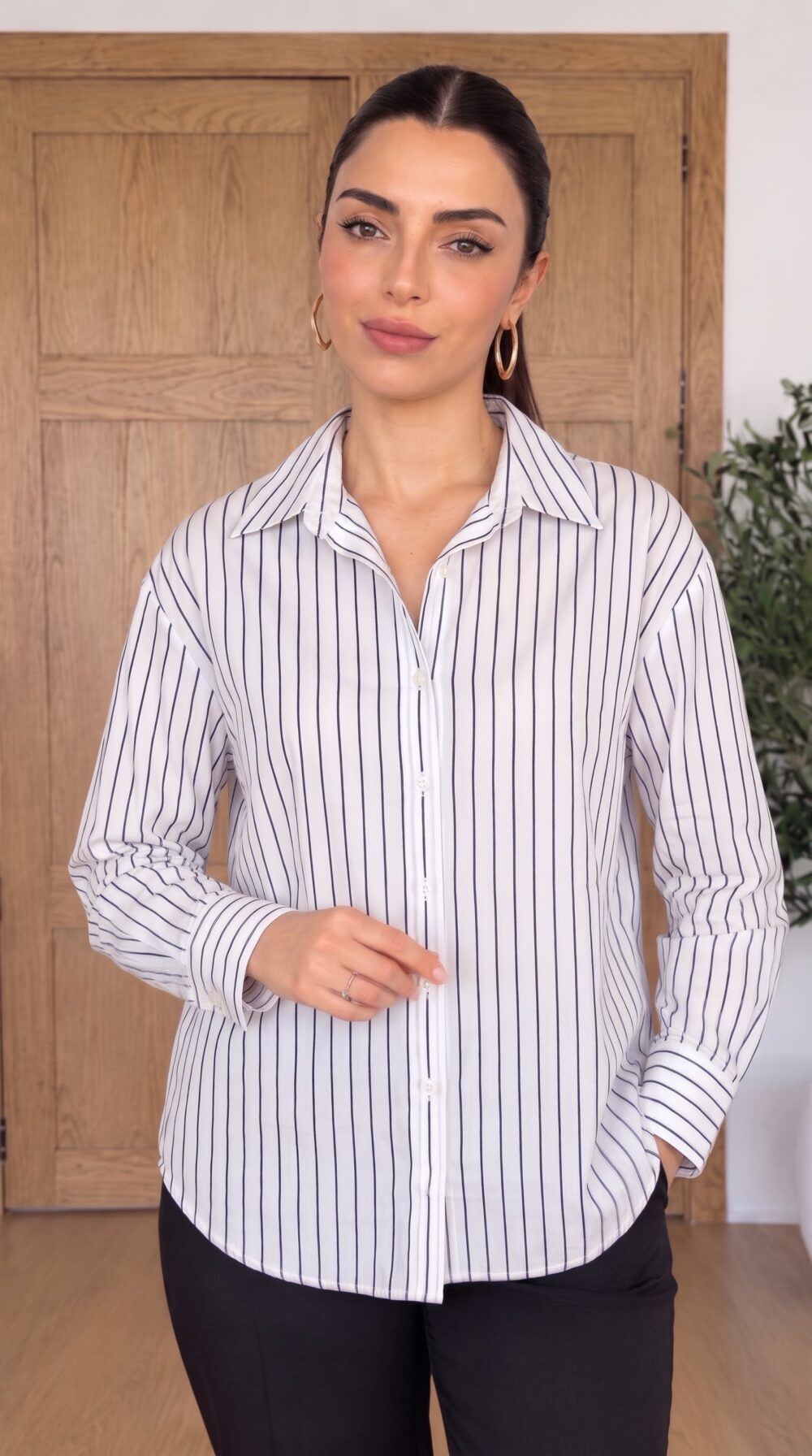 Chemise Fluide à Rayures Fines – Image 2