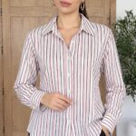 Chemise Femme Classique à Rayures