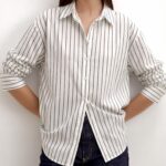 Chemise Fluide à Rayures Fines